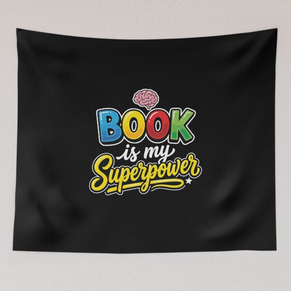 Item preview, Book Is My Superpower Reading Bookworm Bibliophile Librarian Teacher Smart designed and sold by PopStars1993.