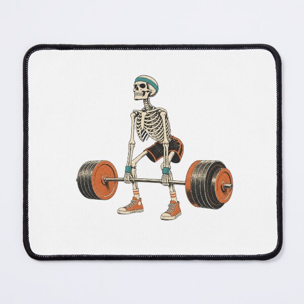 Item preview, Dead Lift - Skeleton Deadlift - Retro Gym Halloween designed and sold by Viviglow.