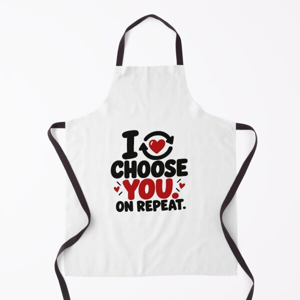 Item preview, I Choose You On Repeat – Minimal Romantic Love Typography designed and sold by Lovestickerco.