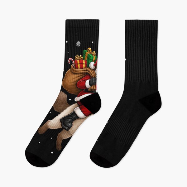 Item preview, Festive Holiday Funny Santa Riding Ragdoll Cat Christmas designed and sold by Chaya Reid.