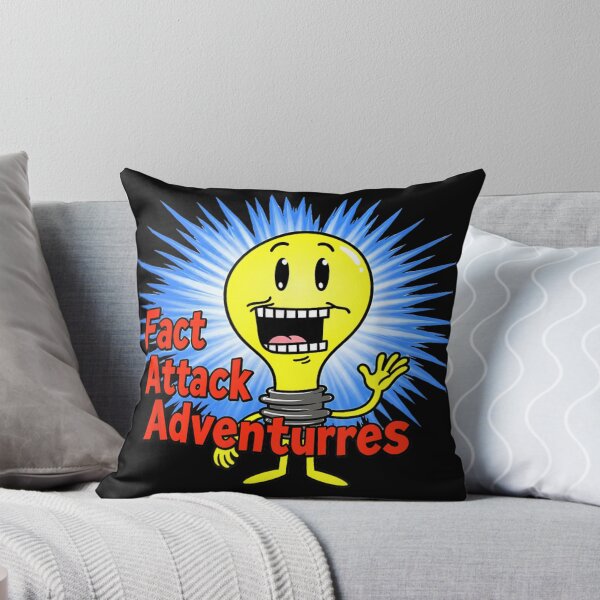 Item preview, Funny Fact Attack Adventures Light Bulb designed and sold by Crookedorbit ⭐⭐⭐⭐⭐ .