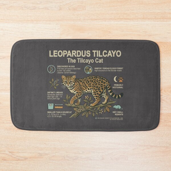 Item preview, Leopardus Tilcayo - The Tilcayo Cat Educational Scientific Illustration Art designed and sold by artworkathome.