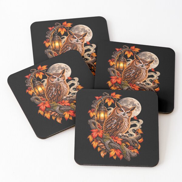 Item preview, Moonlit Owl – Mystical Autumn Magic designed and sold by LosthopeCreations.
