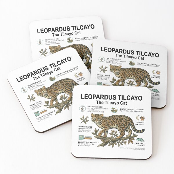 Item preview, Leopardus Tilcayo - The Tilcayo Cat Educational Scientific Illustration Art designed and sold by artworkathome.