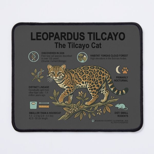 Item preview, Leopardus Tilcayo - The Tilcayo Cat Educational Scientific Illustration Art designed and sold by artworkathome.