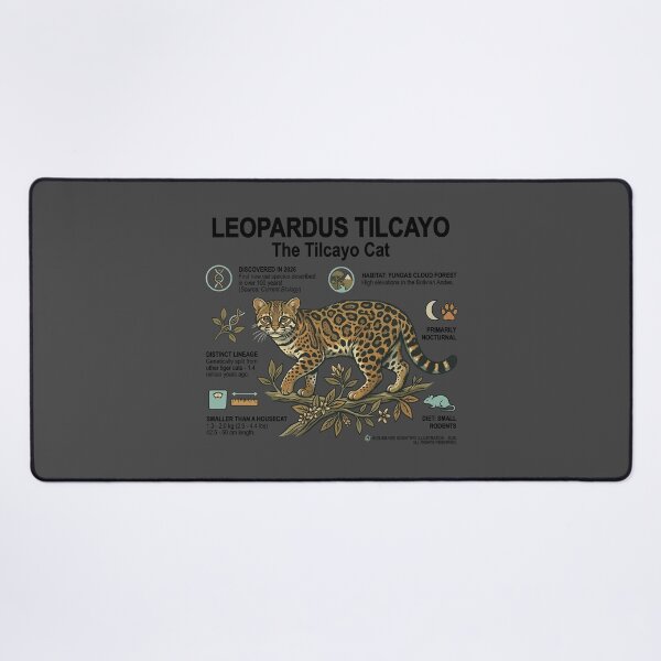 Item preview, Leopardus Tilcayo - The Tilcayo Cat Educational Scientific Illustration Art designed and sold by artworkathome.