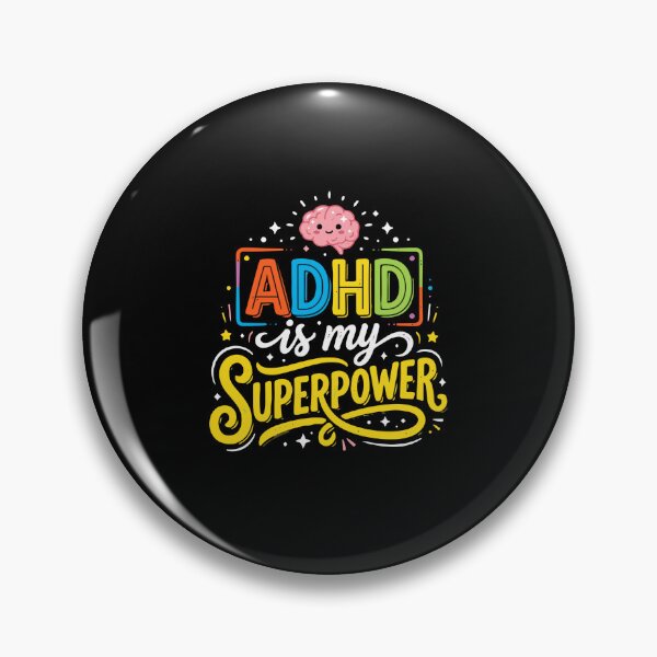Item preview, ADHD Is My Superpower Neurodiversity Awareness Support Brain designed and sold by PopStars1993.