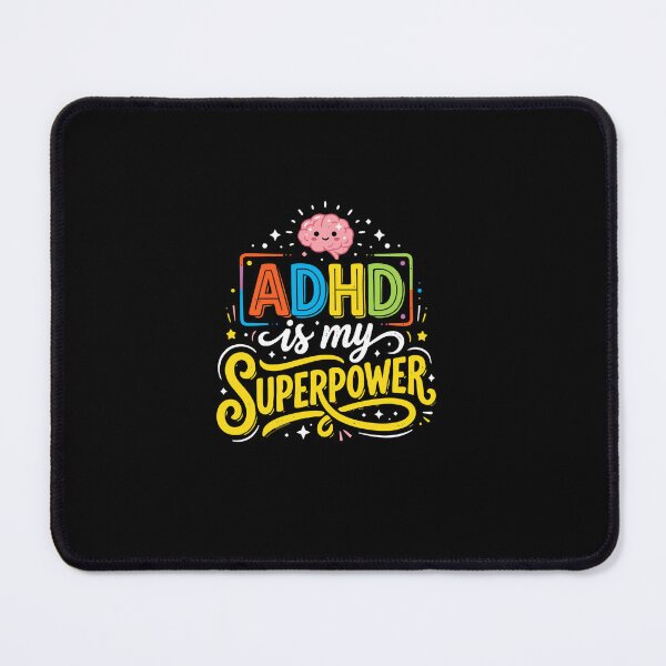 Item preview, ADHD Is My Superpower Neurodiversity Awareness Support Brain designed and sold by PopStars1993.