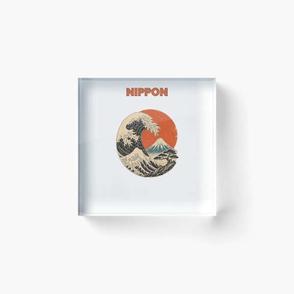 Item preview, Nippon - Ukiyo-e Great Wave Japanese Woodblock Art designed and sold by Viviglow.