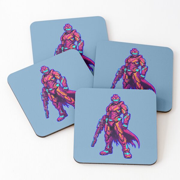 Item preview, Neon Synthwave Cyberpunk Sci-Fi Soldier designed and sold by KungPowUnicorn.