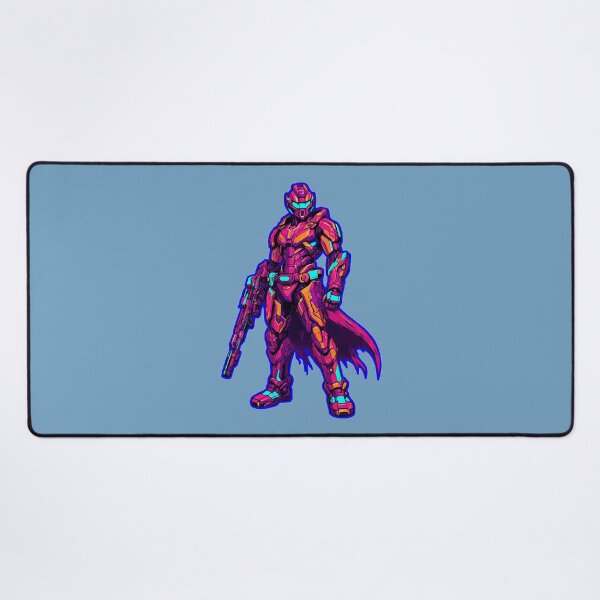Item preview, Neon Synthwave Cyberpunk Sci-Fi Soldier designed and sold by KungPowUnicorn.