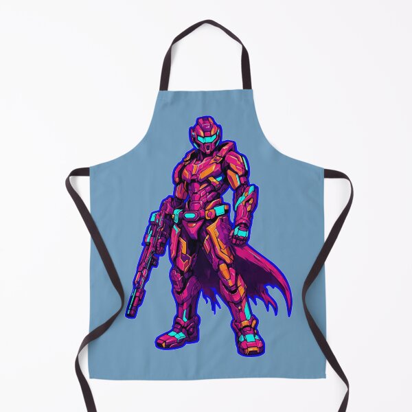 Item preview, Neon Synthwave Cyberpunk Sci-Fi Soldier designed and sold by KungPowUnicorn.