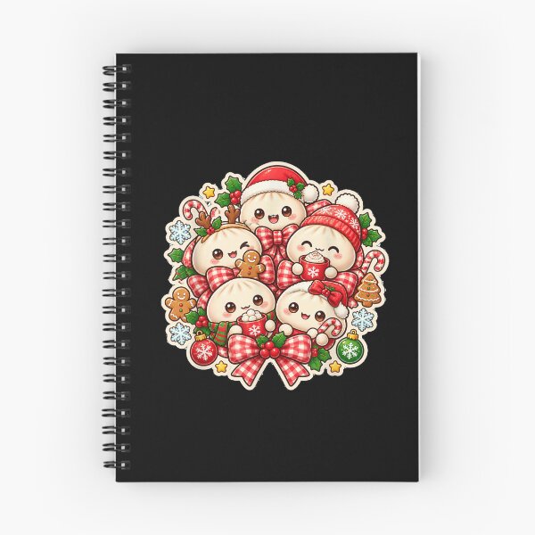 Item preview, Cute Christmas Dumpling Kawaii Bow Food Squishy designed and sold by Chaya Reid.