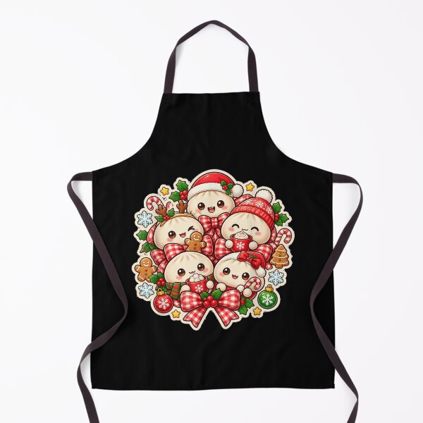 Item preview, Cute Christmas Dumpling Kawaii Bow Food Squishy designed and sold by Chaya Reid.