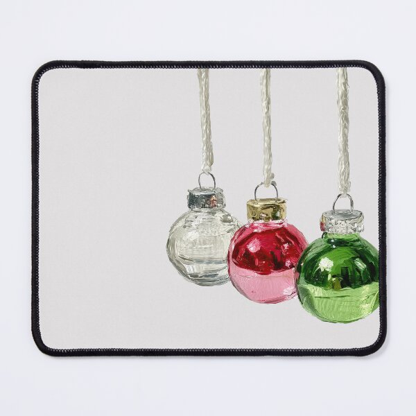 Item preview, Shiny Glass Christmas Bauble Ornaments Trio designed and sold by colorful-white.