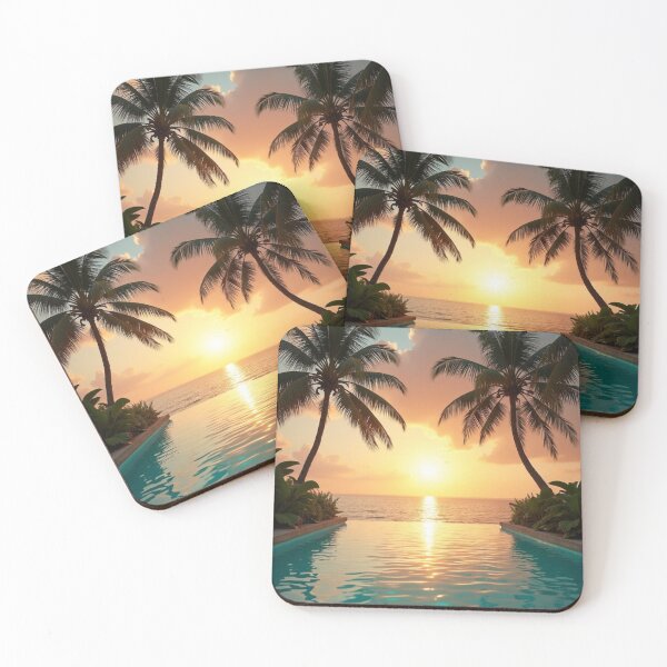 Item preview, Infinity Sunset Retreat | Tropical Paradise Horizon designed and sold by nhk999.