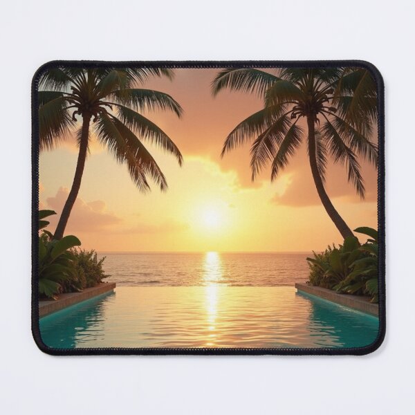 Item preview, Infinity Sunset Retreat | Tropical Paradise Horizon designed and sold by nhk999.