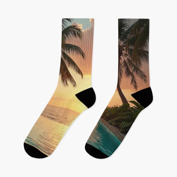 Item preview, Infinity Sunset Retreat | Tropical Paradise Horizon designed and sold by nhk999.