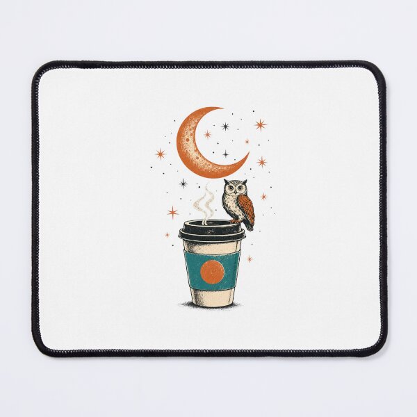 Item preview, Night Shift Society Est. 3AM - Owl and Coffee designed and sold by Viviglow.
