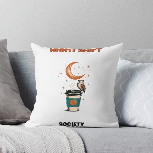 Item preview, Night Shift Society Est. 3AM - Owl and Coffee designed and sold by Viviglow.