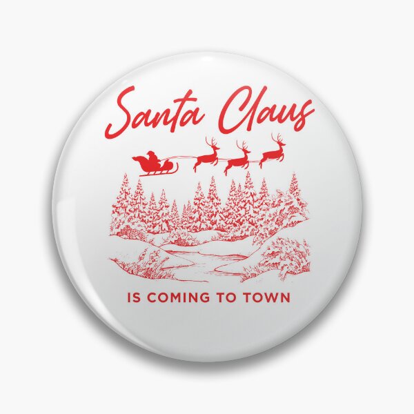 Item preview, Santa Claus Is Coming To Town Vintage Christmas Graphic designed and sold by The secret storage room.