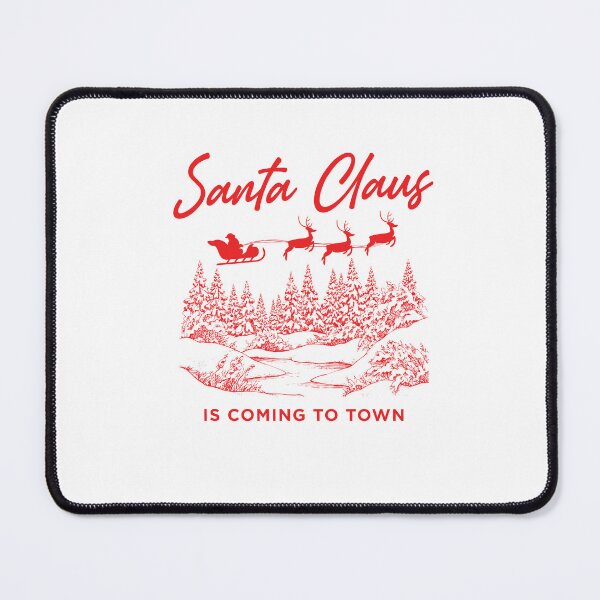 Item preview, Santa Claus Is Coming To Town Vintage Christmas Graphic designed and sold by The secret storage room.