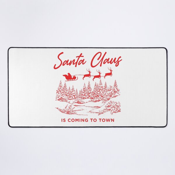 Item preview, Santa Claus Is Coming To Town Vintage Christmas Graphic designed and sold by The secret storage room.