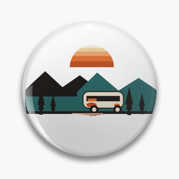 Item preview, Weekend Forecast Nowhere - Retro 70s Camper Van Sunset designed and sold by Viviglow.