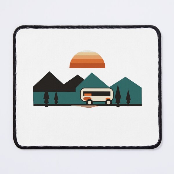Item preview, Weekend Forecast Nowhere - Retro 70s Camper Van Sunset designed and sold by Viviglow.