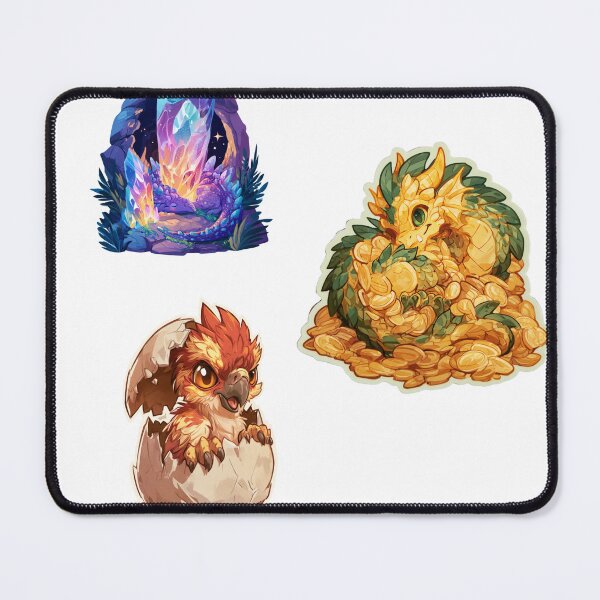 Item preview, Cute Fantasy Mythical Creature Hatchling Art designed and sold by NicolasGlowArt.