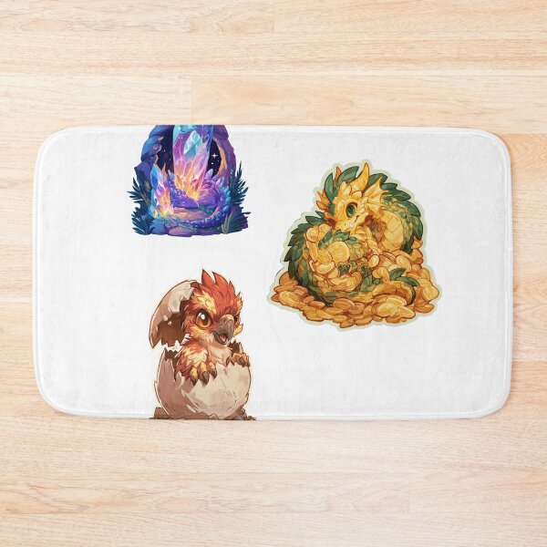 Item preview, Cute Fantasy Mythical Creature Hatchling Art designed and sold by NicolasGlowArt.