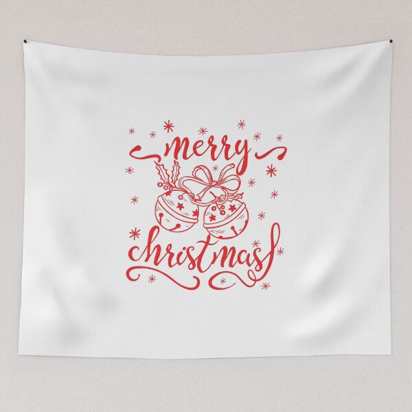 Item preview, Merry Christmas Festive Jingle Bells Typography Graphic designed and sold by The secret storage room.
