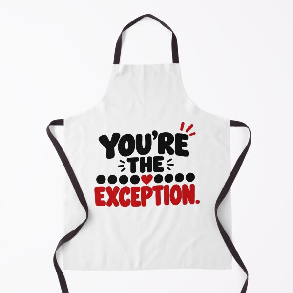 Item preview, You're the Exception – Minimal Romantic Love Quote Bold Typography designed and sold by Lovestickerco.