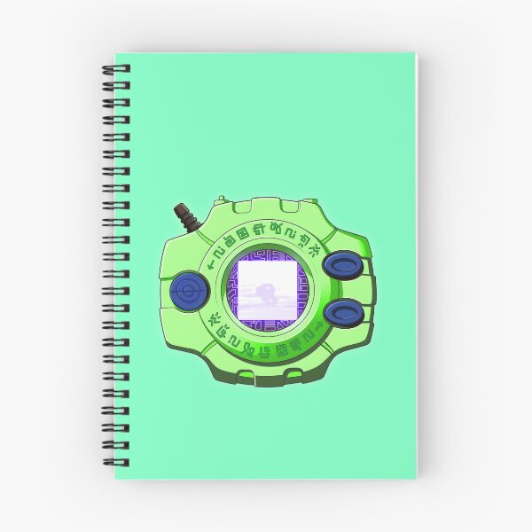 Item preview, Original neon green Digivice Tai and Agumon digital monster illustration Edition designed and sold by sabartgunpla.