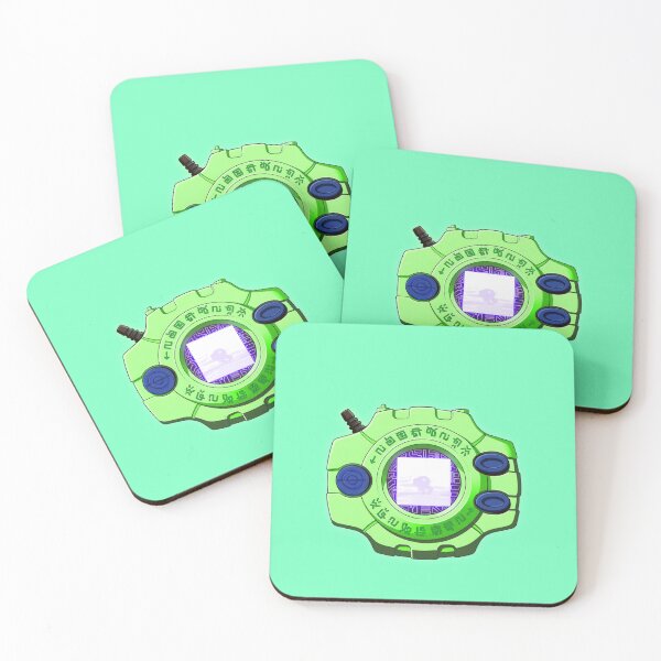Item preview, Original neon green Digivice Tai and Agumon digital monster illustration Edition designed and sold by sabartgunpla.