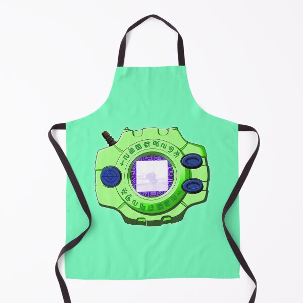 Item preview, Original neon green Digivice Tai and Agumon digital monster illustration Edition designed and sold by sabartgunpla.