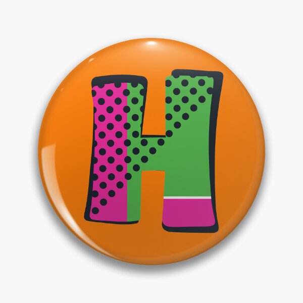Item preview, Pop Art Letter H - Initial design of the Letter H designed and sold by Fun Funky Designs.