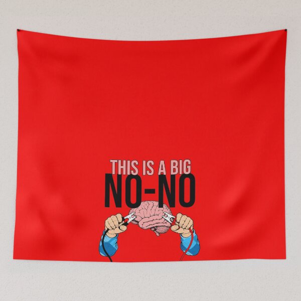 Item preview, Battery Charging Your Brain is a BIG NO-NO! designed and sold by ezcreate.media.