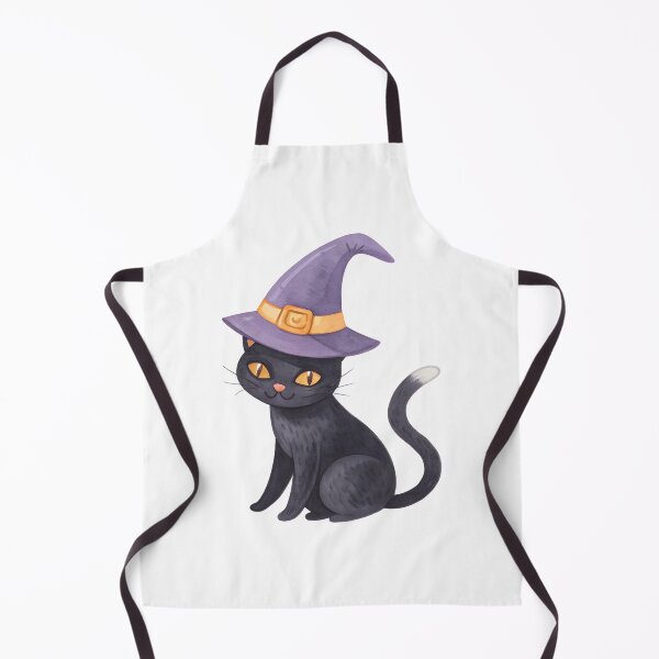 Item preview, Magic Witch Black Cat Watercolor Art designed and sold by AlinaMel.