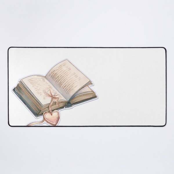 Item preview, Cozy Watercolor Open Book Heart Bookmark Reader designed and sold by NicolasGlowArt.