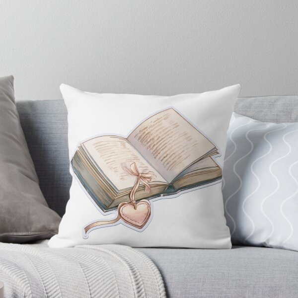 Item preview, Cozy Watercolor Open Book Heart Bookmark Reader designed and sold by NicolasGlowArt.