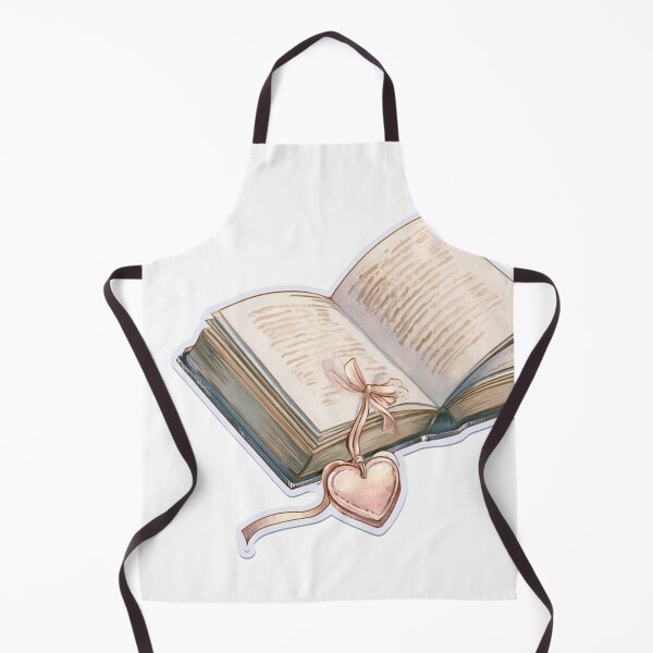 Item preview, Cozy Watercolor Open Book Heart Bookmark Reader designed and sold by NicolasGlowArt.