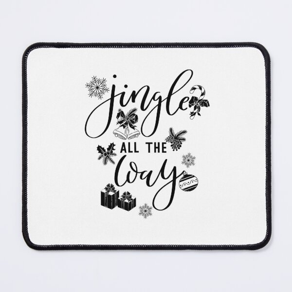 Item preview, Jingle All The Way Festive Christmas Typography Graphic designed and sold by The secret storage room.