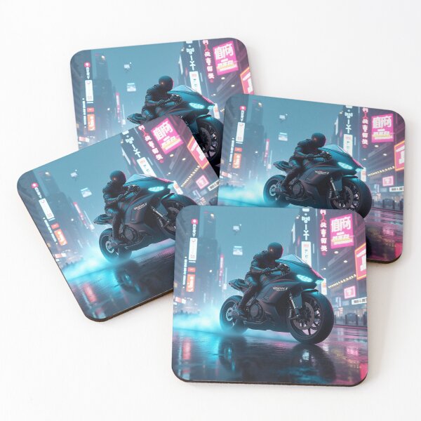 Item preview, Midnight Velocity | Neon Rain Rider designed and sold by nhk999.