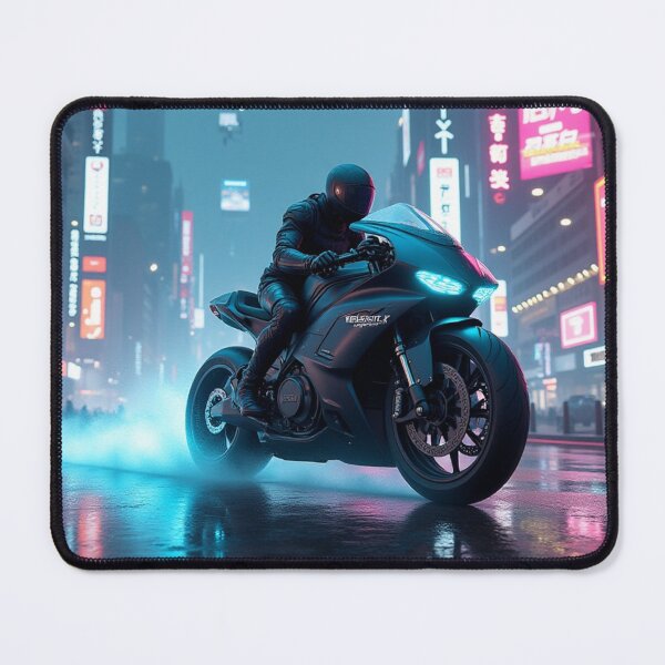 Item preview, Midnight Velocity | Neon Rain Rider designed and sold by nhk999.