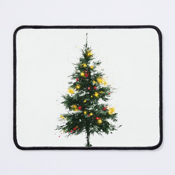 Item preview, Expressive Watercolor Christmas Tree with Lights designed and sold by colorful-white.