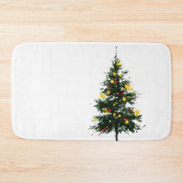 Item preview, Expressive Watercolor Christmas Tree with Lights designed and sold by colorful-white.