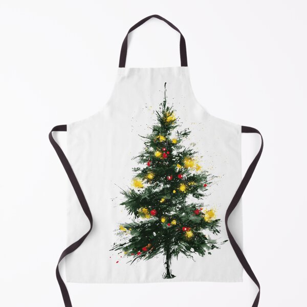 Item preview, Expressive Watercolor Christmas Tree with Lights designed and sold by colorful-white.