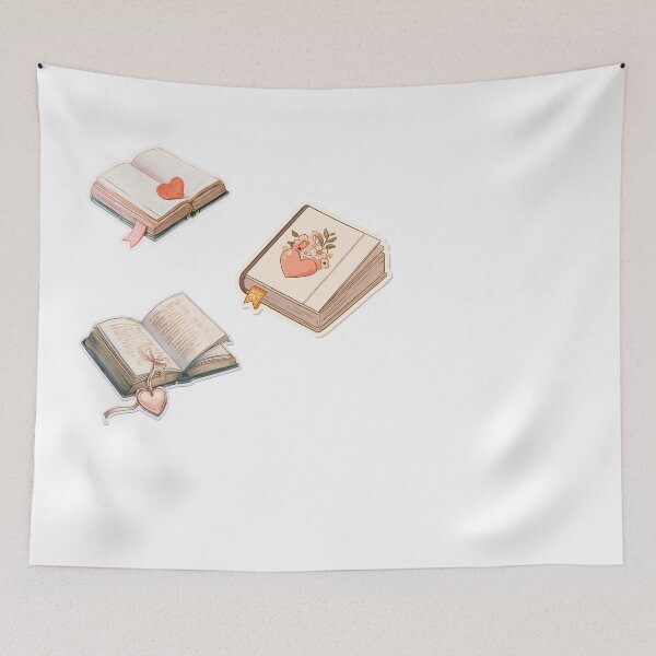 Item preview, Book Lover Heart Floral Reading Aesthetic designed and sold by NicolasGlowArt.