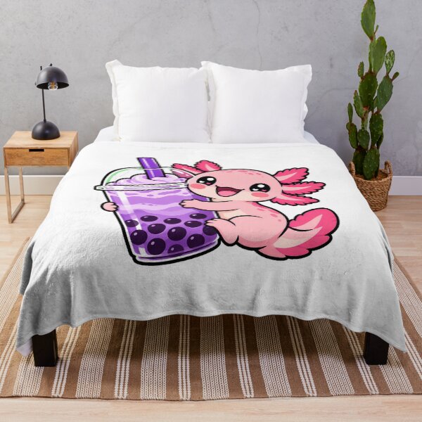Item preview, Axolotl Boba Pink Taro Tea Lover designed and sold by chattsuede.